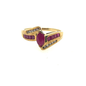 Ruby and Diamond Vintage Ring