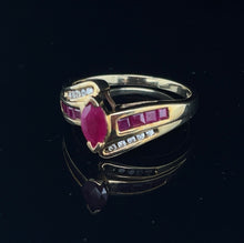 Load image into Gallery viewer, Ruby and Diamond Vintage Ring