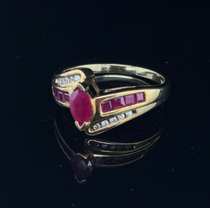 Ruby and Diamond Vintage Ring