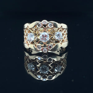 Vintage Diamond Ring 14k