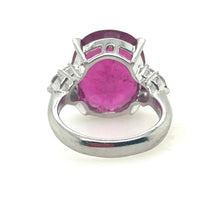 Load image into Gallery viewer, Large Rubellite Diamond Ring