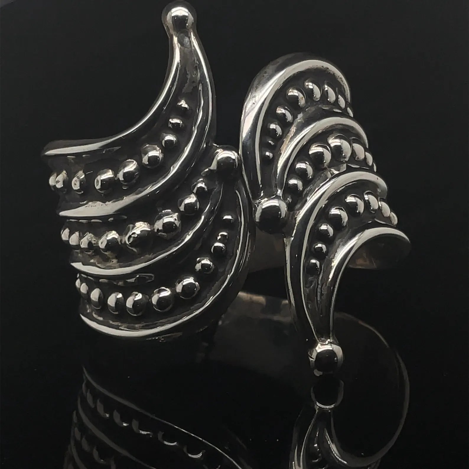 F. Balladares Taxco Vintage Sterling Silver Cuff Clamper F. Balladares Taxco Vintage Sterling Silver Cuff Clamper
