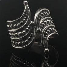 Load image into Gallery viewer, F. Balladares Taxco Vintage Sterling Silver Cuff Clamper Bracelet