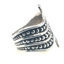 Load image into Gallery viewer, F. Balladares Taxco Vintage Sterling Silver Cuff Clamper Bracelet