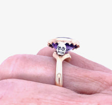 Load image into Gallery viewer, Antique Skull Mourning Ring