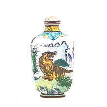 Load image into Gallery viewer, Old Chinese Red Copper Cloisonné Snuff Bottle