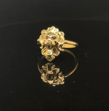 Load image into Gallery viewer, Antique French Victorian Lion Ring