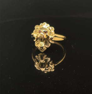 Antique French Victorian Lion Ring