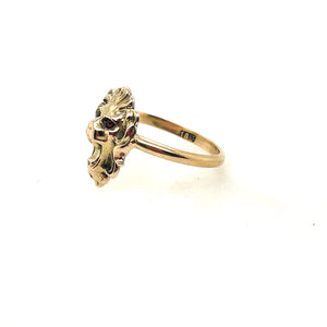 Antique French Victorian Lion Ring