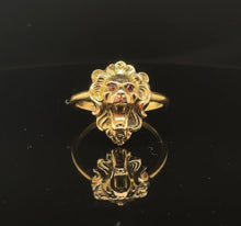 Load image into Gallery viewer, Antique French Victorian Lion Ring